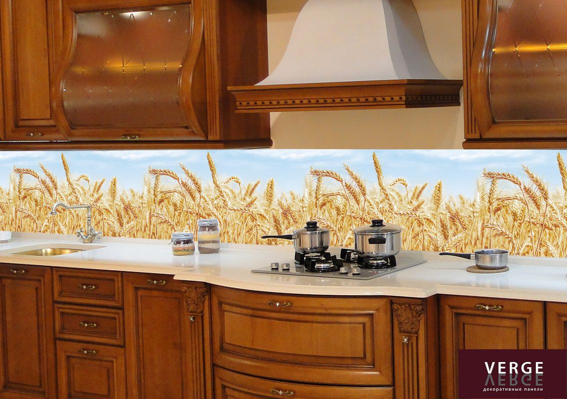 Кухонная панель пшеница