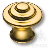 1934 0026 GL Ручка кнопка современная классика, глянцевое золото