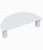 РУЧКА СКОБА RS.R.MR.128.9016 полукруг полный 128 мм (белый матовый)