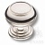 0712-016 Ручка кнопка латунь, современная классика, глянцевый никель